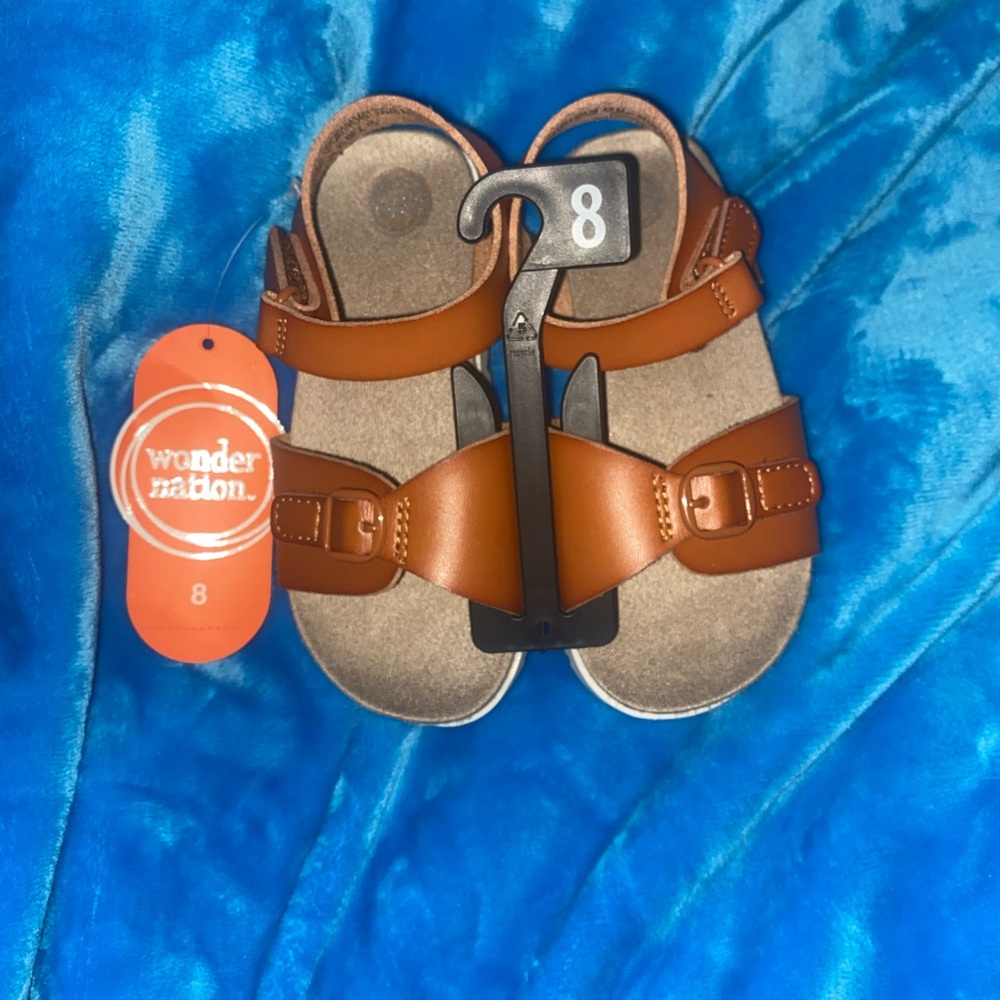 Little Girl’s Sandals | Size 8 | Brown | NEW!!! - Picture 2 of 6